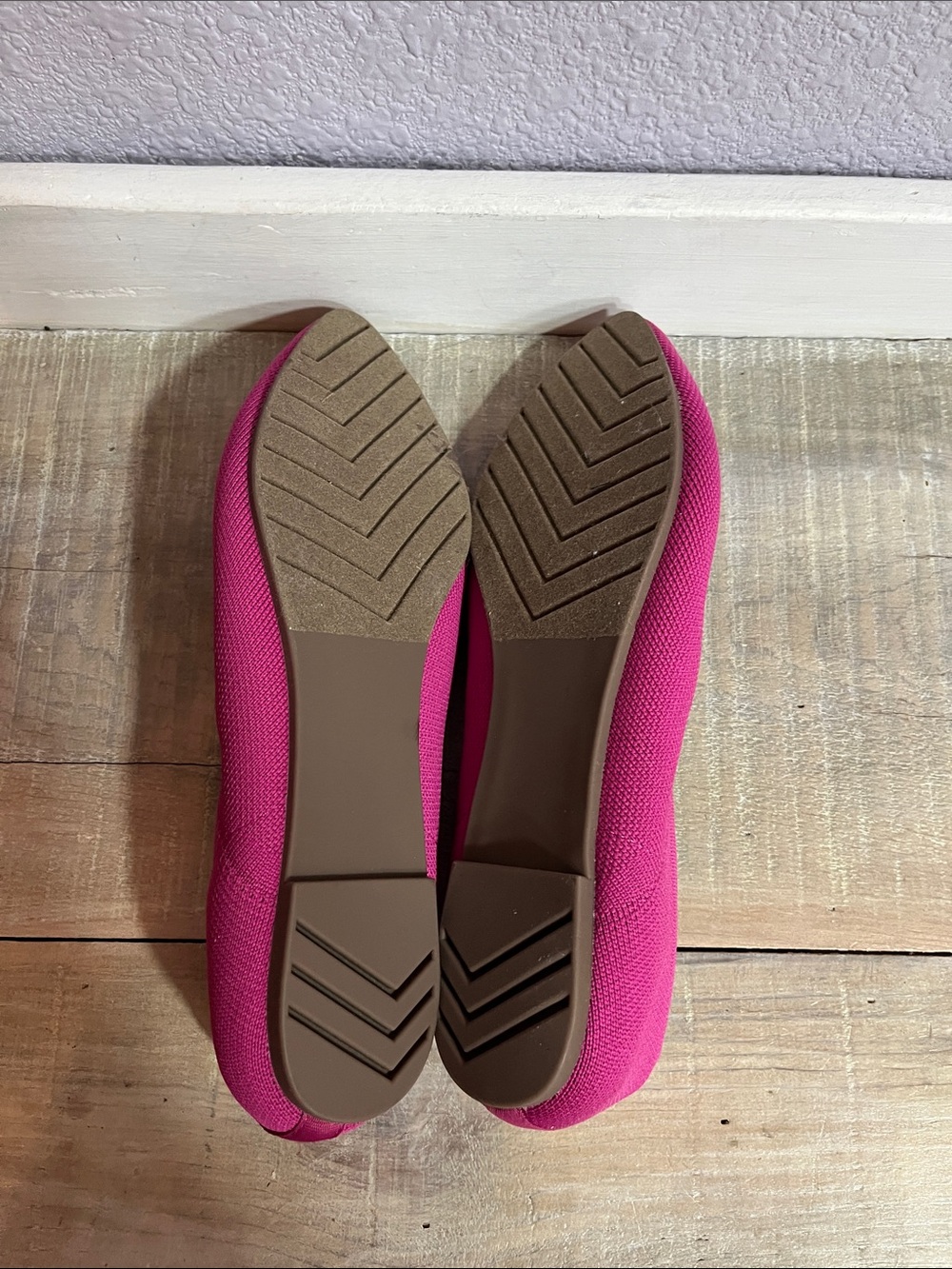 NWT Cynthia Rowley pink breathable textile uppers & comfort insoles flats Sz 9.5 - Picture 6 of 9